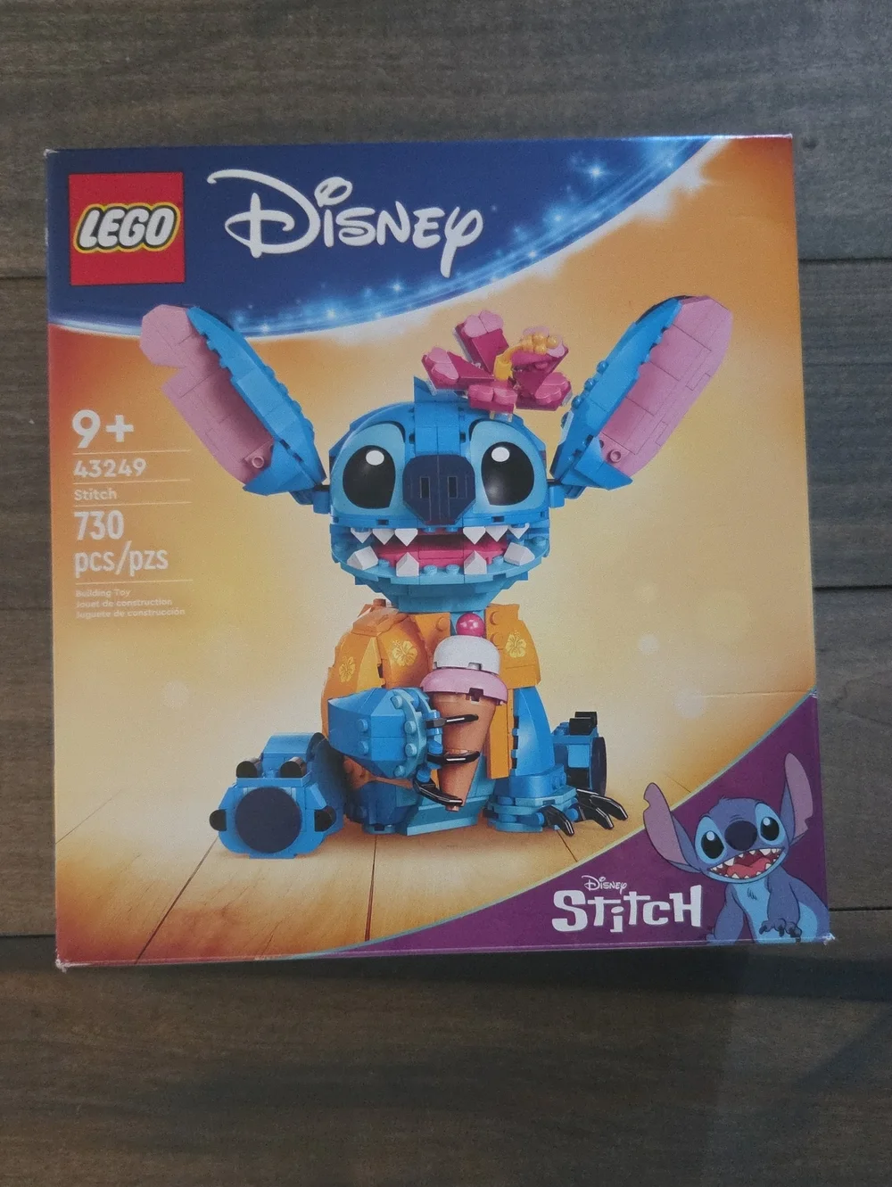 LEGO Disney Stitch Buildable Figure in Blue, Pink and Orange